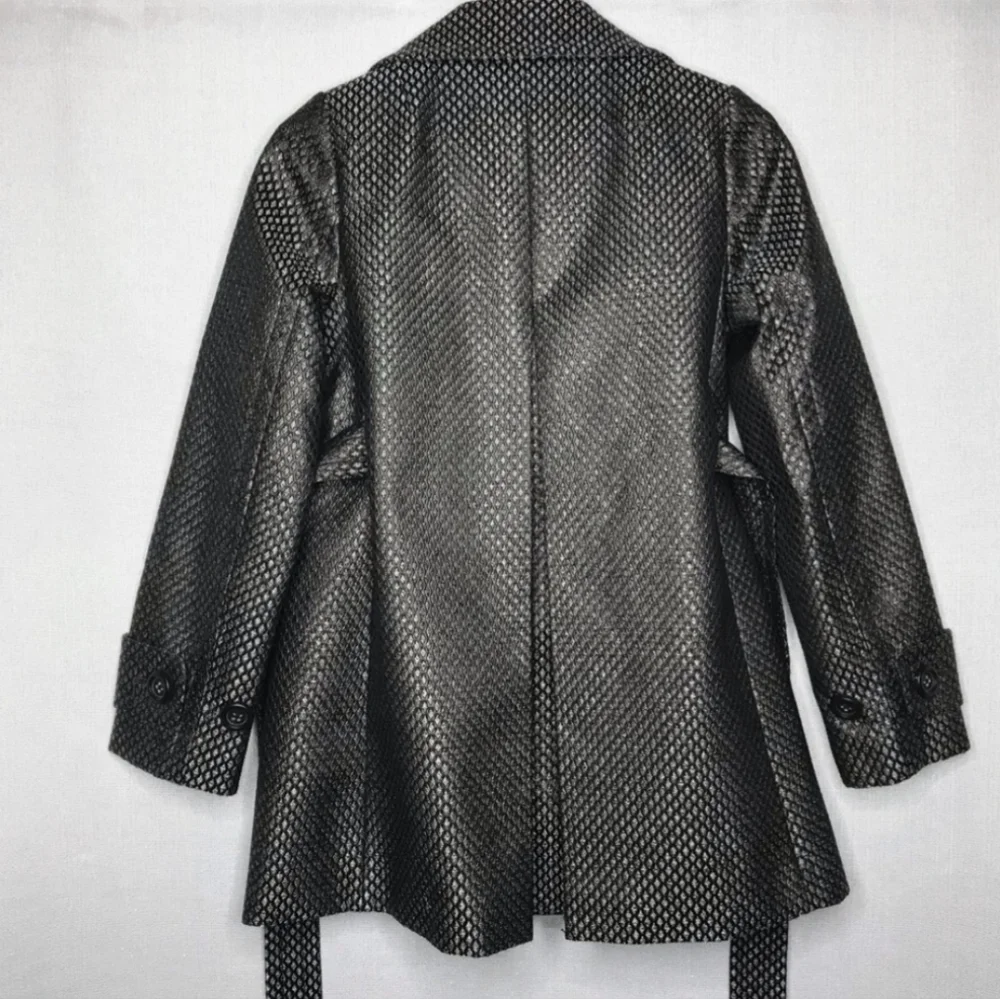 Gunmetal Metallic Brocade Tweed Peacoat - J. Crew Collection - Picture 10 of 16